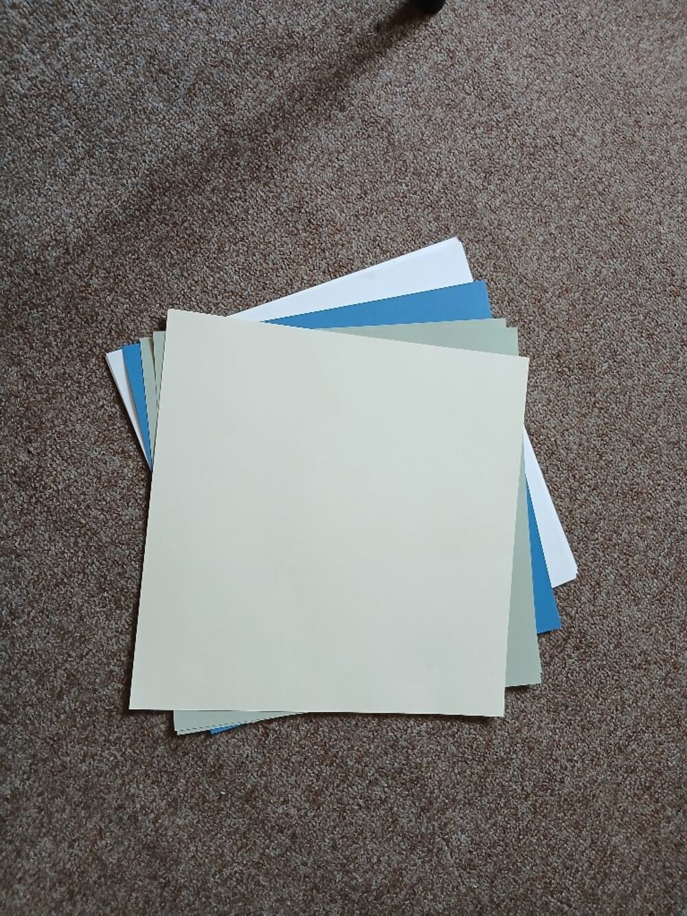 12x12 Scrapbook Paper Lot 6 Sheets Assorted Colors Craft Paper NWOT